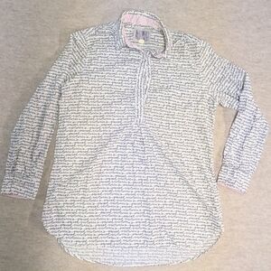 Silk & Cotton Night Shirt Long Sleeve Dress Nighty Victoria's Secret Size Large